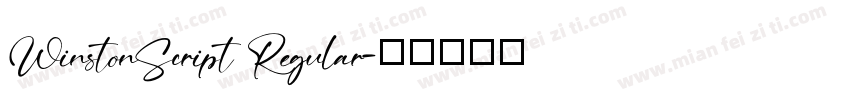 WinstonScript Regular字体转换